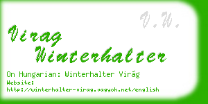 virag winterhalter business card